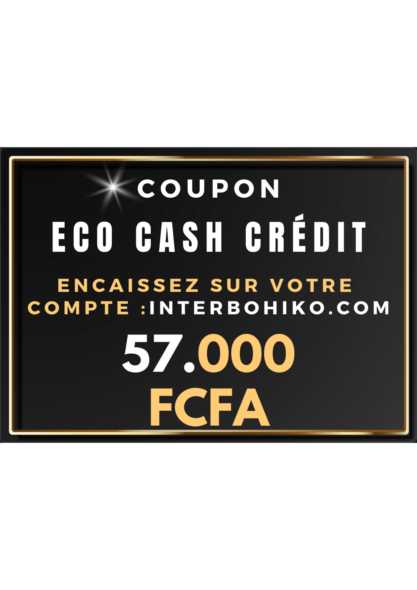 Coupon ECO Cash Crédit