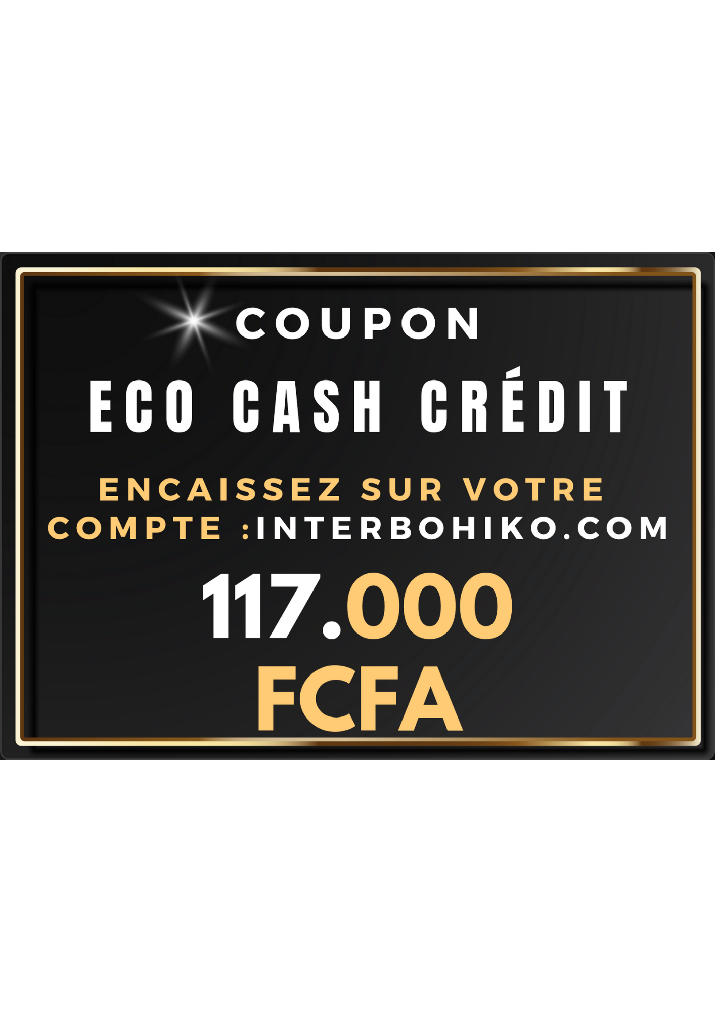 Coupon ECO Cash Crédit